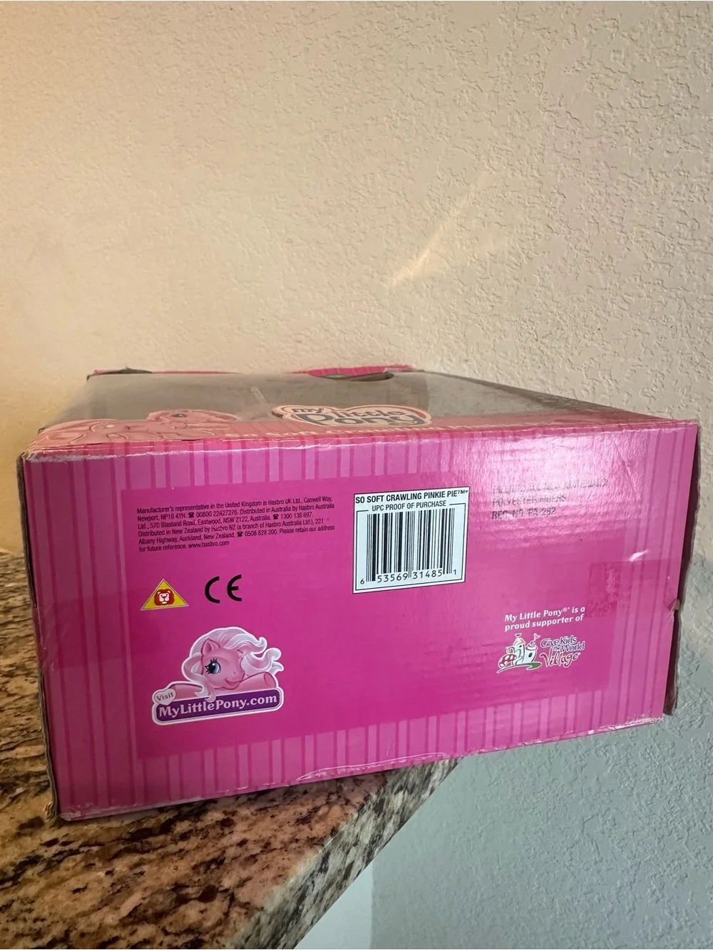 My Little Pony G3 So Soft Pinkie Pie Sounds Phrases Hasbro 2007 NIB As-Is